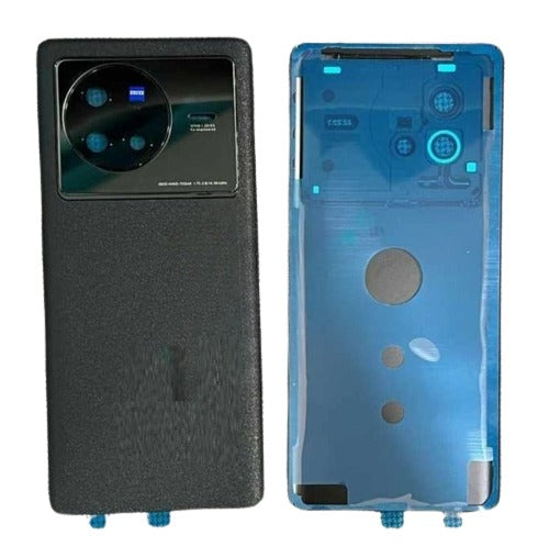 Mozomart Back Panel with Camera Lens for Vivo X80 : Black Mozomart Back Panel with Camera Lens for Vivo X80 : Black